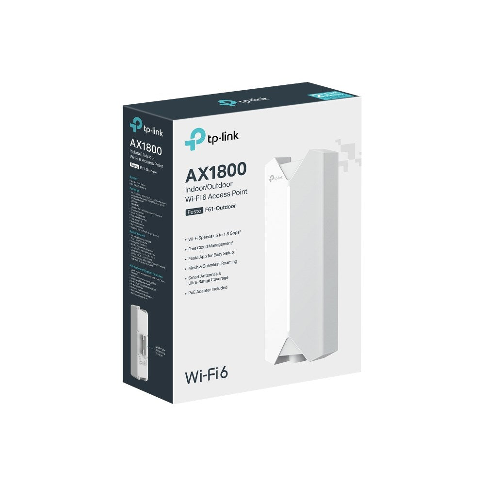 TP-LINK Ceiling Mount Access Point AX1800 FESTA F61 - 1800 Mbit/s, 250 Users