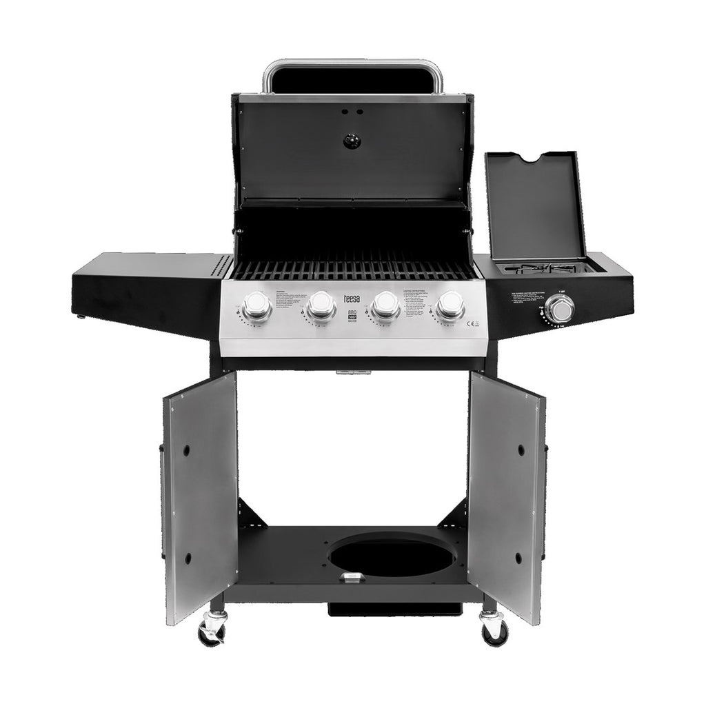 Teesa BBQ 5007 MASTER gas grill with 5 burners and space for a tank