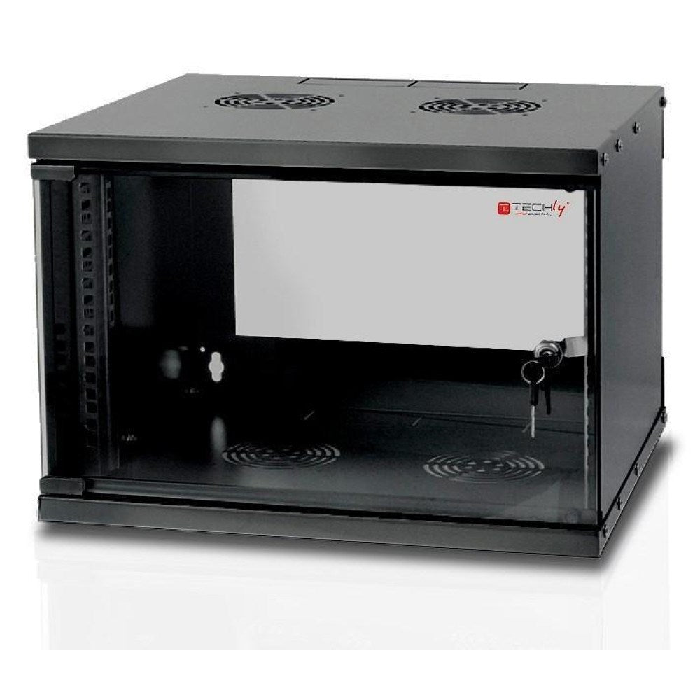 Techly Wall Rack Cabinet 19 6U D320 Black Assembled  I-CASE EL-1006B32