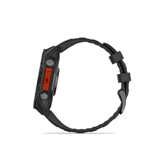 Garmin Fenix 8 - 47 mm Slate Gray Sports Watch Silicone Band