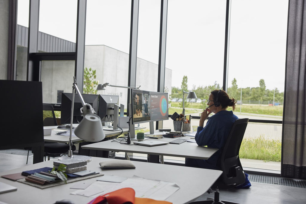 HP Inc. Poly Savi 8410 Office Headset - On-Ear - DECT/ Bluetooth - Wireless - Black - Certified for Microsoft Teams (8L5A7AA#ABB)
