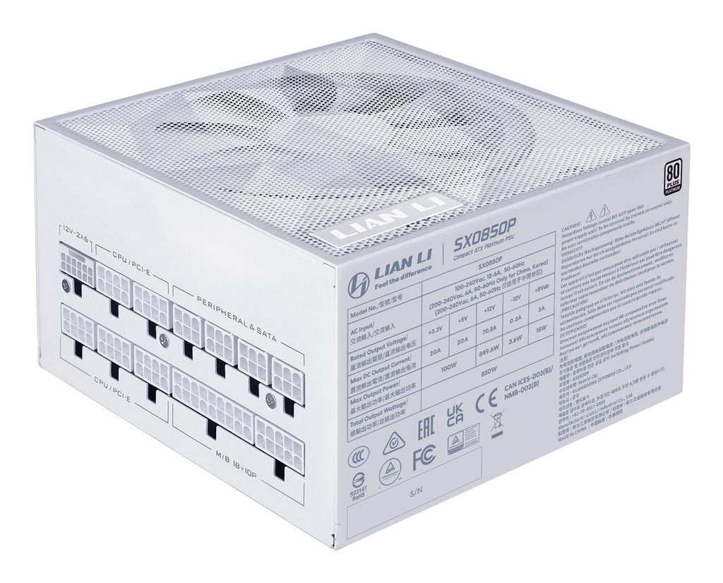 Lian Li SX0850P Power Supply Unit 850 W 20+4 Pin ATX White | NELI-044