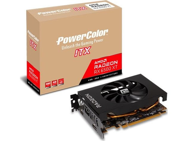 Powercolor Radeon RX6500 ITX 4GB GDDR6 HDMI DP (AXRX 6500XT 4GBD6-DH)