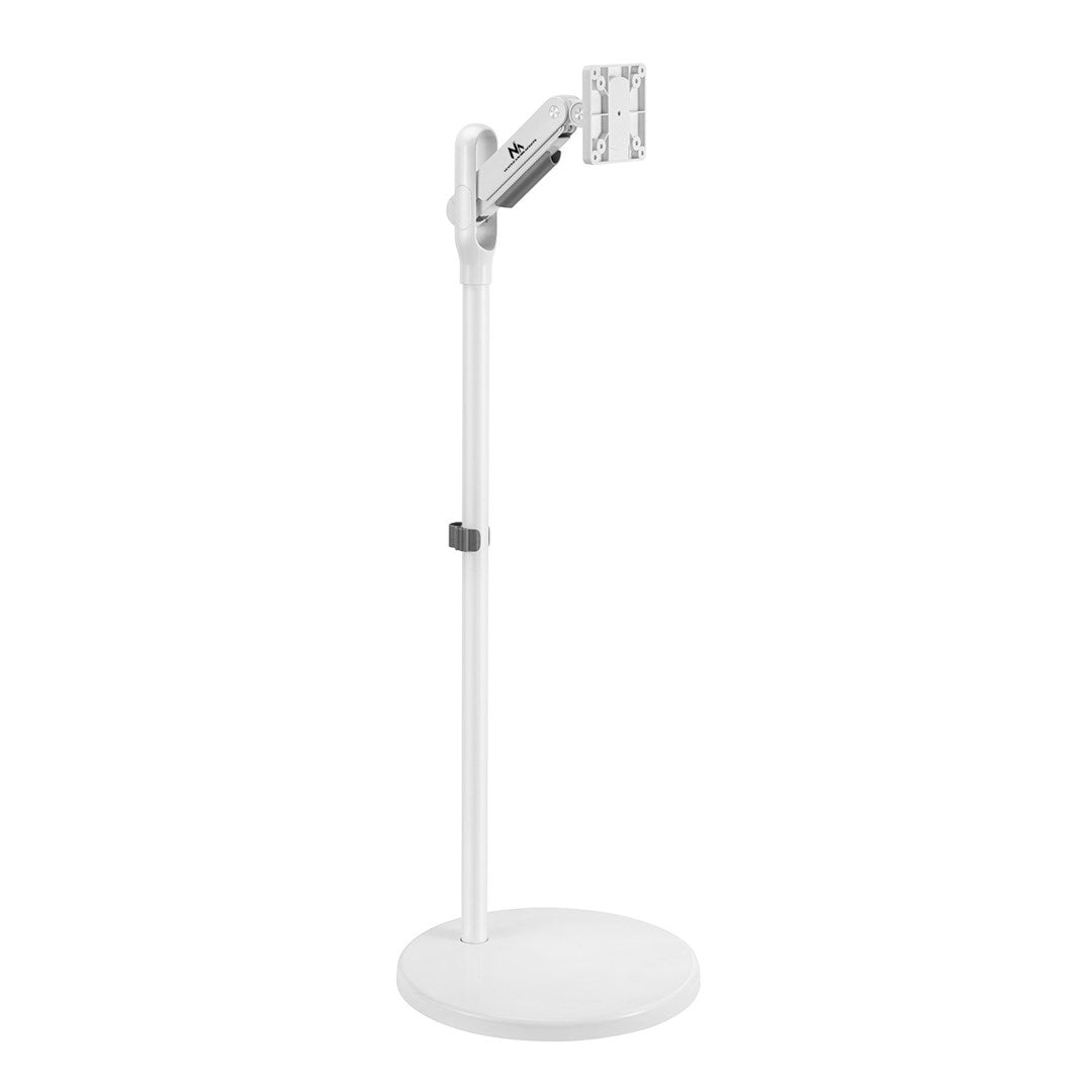 Maclean Mobile Floor Stand for Monitor/TV Gas Spring 17-35" Max 10 kg White MC-970W