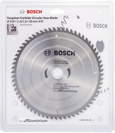 BOSCH Circular Saw Blade 2608644391 210 mm 2000 g 64 Teeth