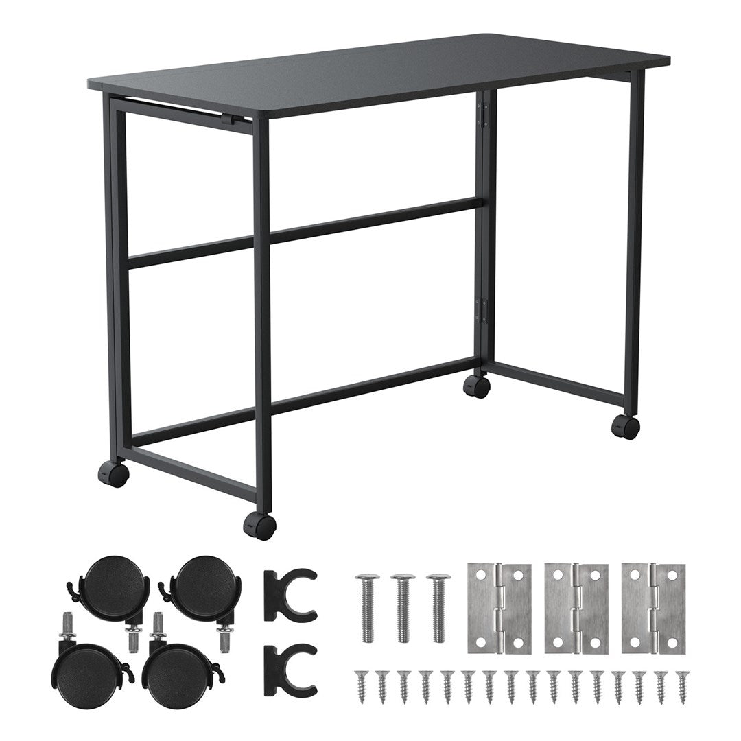 Maclean Folding Desk Mobile Black 100x50 cm Max 50 kg MC-1250 B 100x50cm