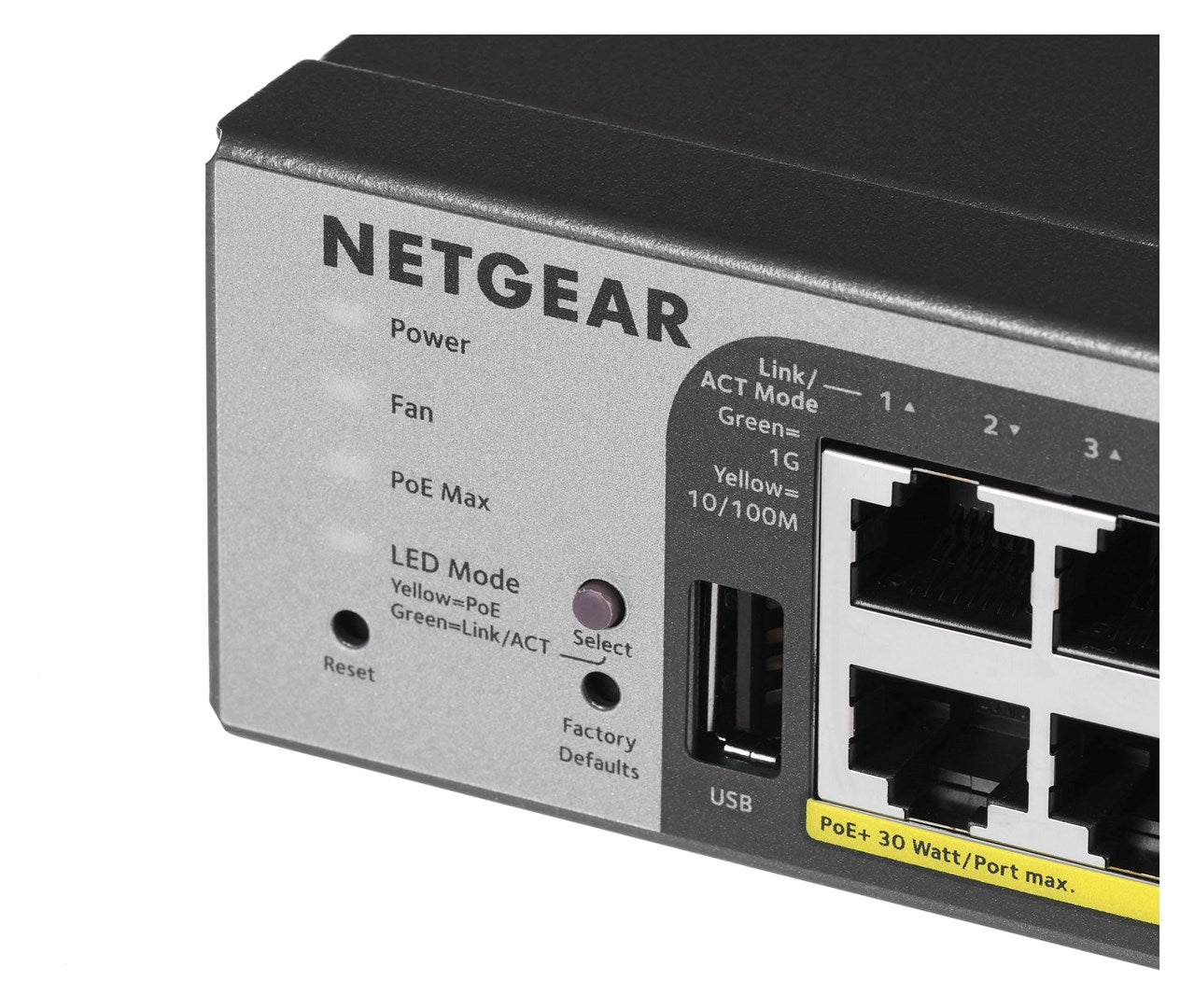 NETGEAR Smart GS752TPP - V3 - Switch - L3 Lite - Smart - 48 x 10/100/1000 (PoE+) + 4 x Gigabit SFP - an Rack montierbar - PoE+ (760 W) (GS752TPP-300EUS)