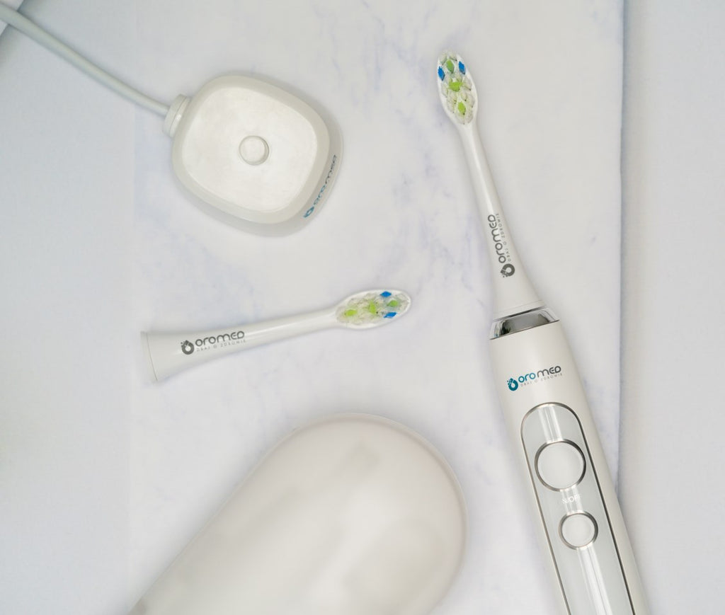OROMED Sonic Toothbrush GOLD-SONIC NEXT WHITE 4 Modes