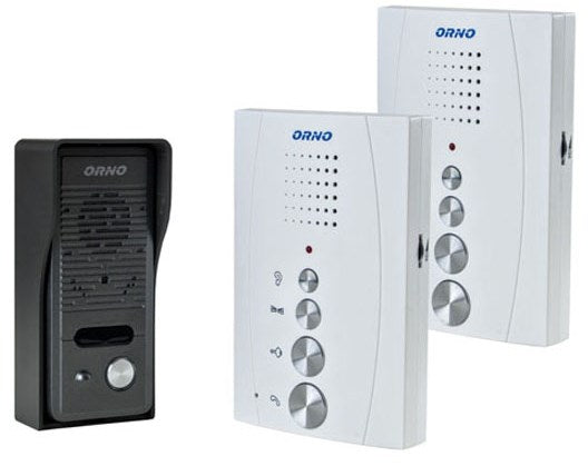 Orno ELUVIO Single-family Doorphone Set with Intercom Hands Free White OR-DOM-RE-920/W