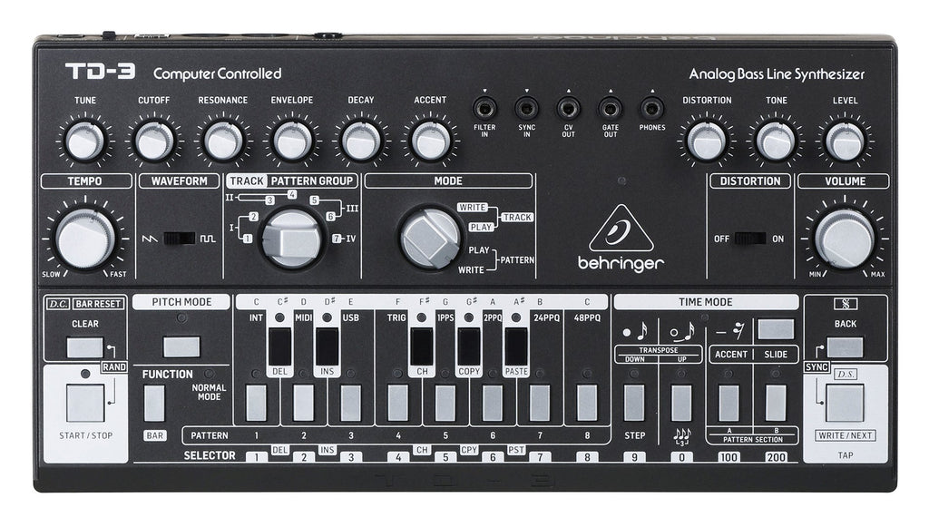Behringer TD-3-BK Bassline Synthesizer Black