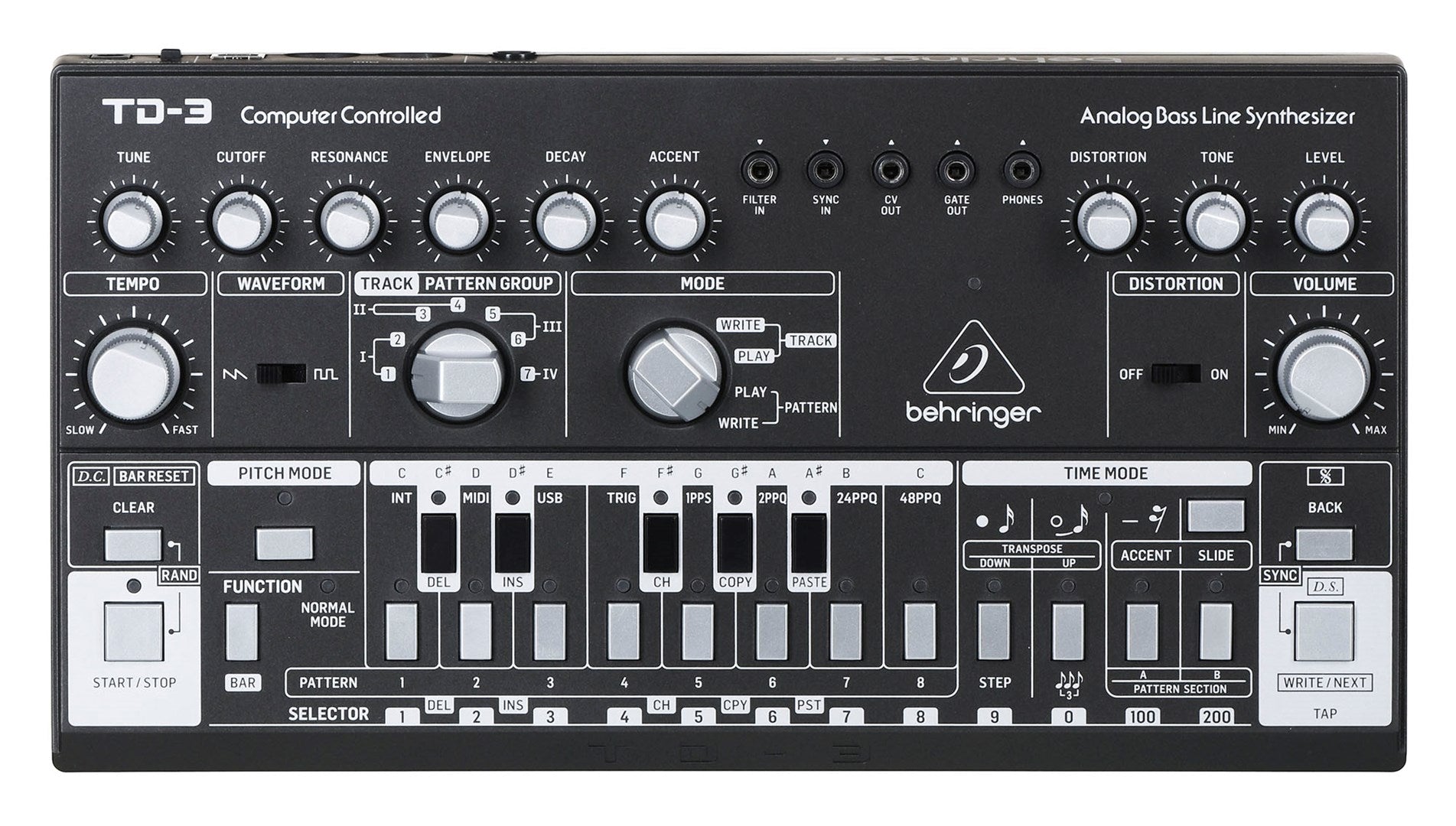 Behringer TD-3-BK Bassline Synthesizer Black