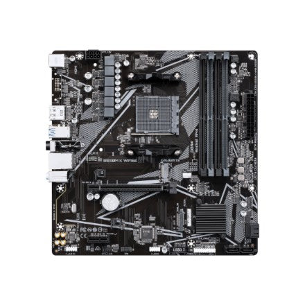 GIGABYTE B550M K WIFI6E Motherboard - AMD Ryzen 5000 CPUs  up to 4733MHz DDR4  1xPCIe 4.0 + 1xPCIe 3.0 M.2  WIFI 6E  1GbE LAN  USB 3.2 Gen 1