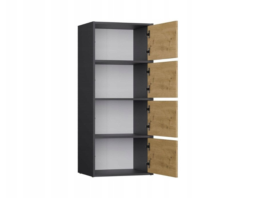 ALMA Chest of Drawers Anthracite/Artisan Oak