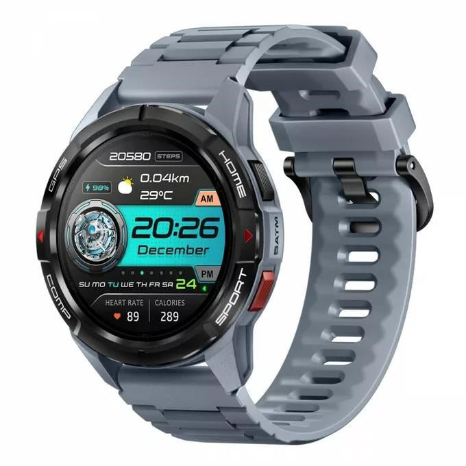 Mibro Smartwatch GS Active (Gray) 360x360 AMOLED Display, GNSS, 20 Days Battery Life
