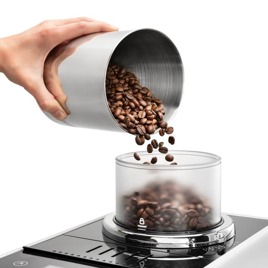 DeLonghi EXAM 440.55.W Espresso Machine with 3.5 Touch Display