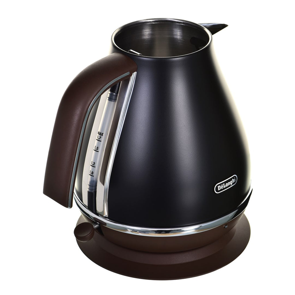 De'Longhi Kettle - KBOV2001.BK - 2000 W - 1.7 L - Matte Black/ Chocolate