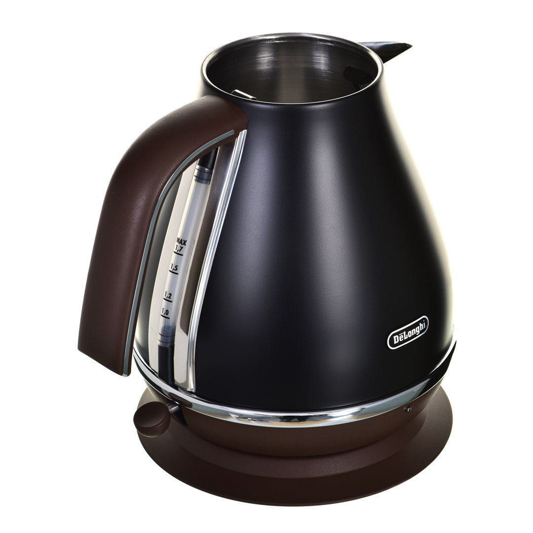 De'Longhi Kettle - KBOV2001.BK - 2000 W - 1.7 L - Matte Black/ Chocolate
