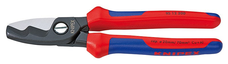 Knipex Cable Shears 200 mm Multi Component Handles Knipex 95 12 200