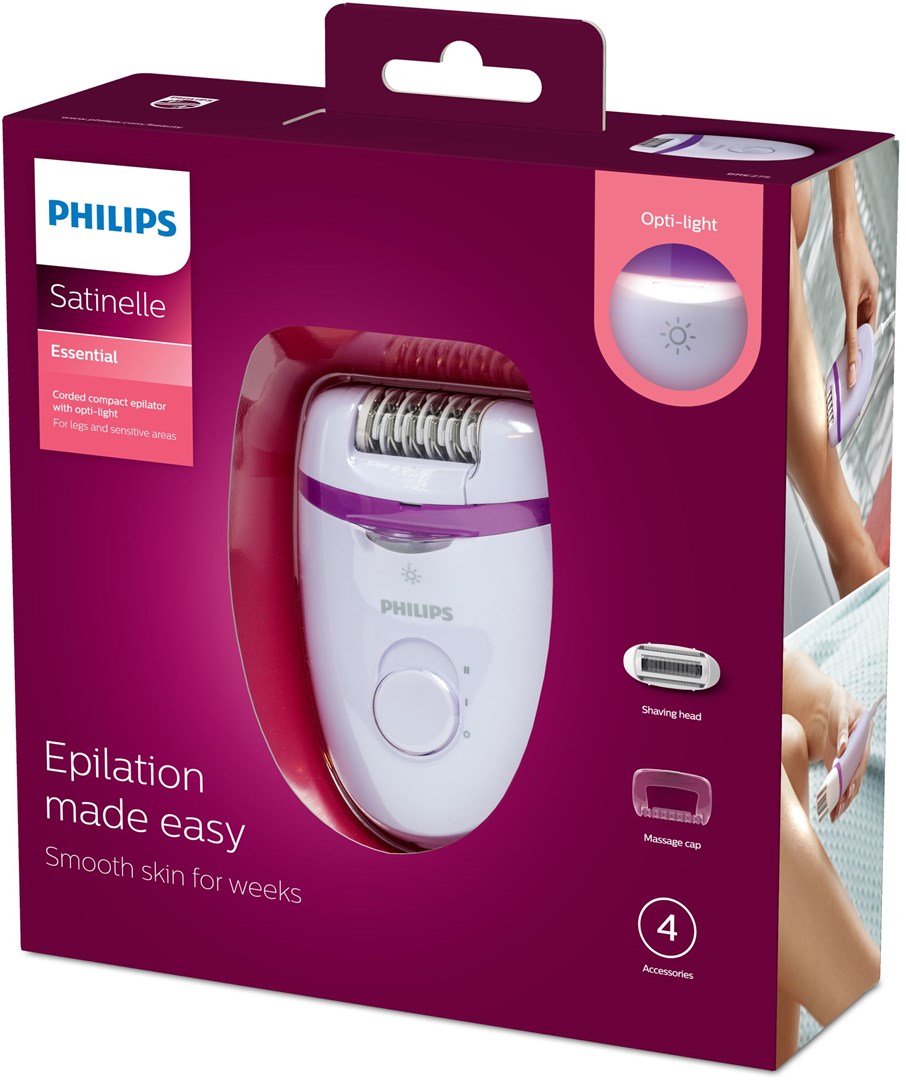 Philips Satinelle Essential BRE275/00 epilator Purple