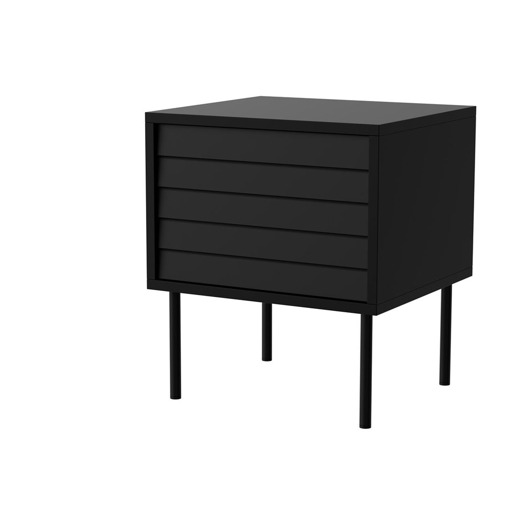 Cama Cortina Bedside Cabinet 2 pcs Black 45x40x51
