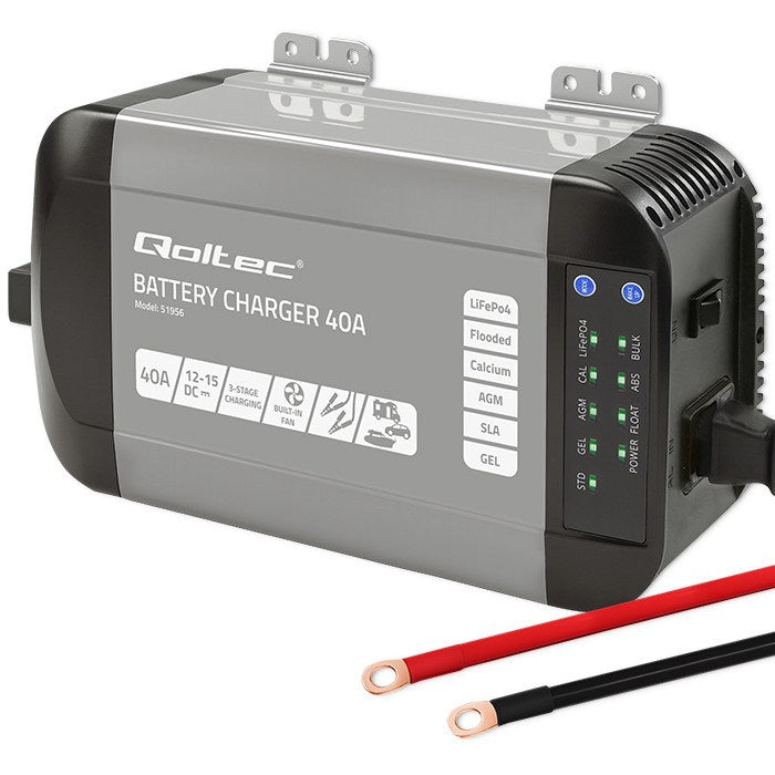 Qoltec Intelligent Professional Monolith Battery Charger 40A 12V