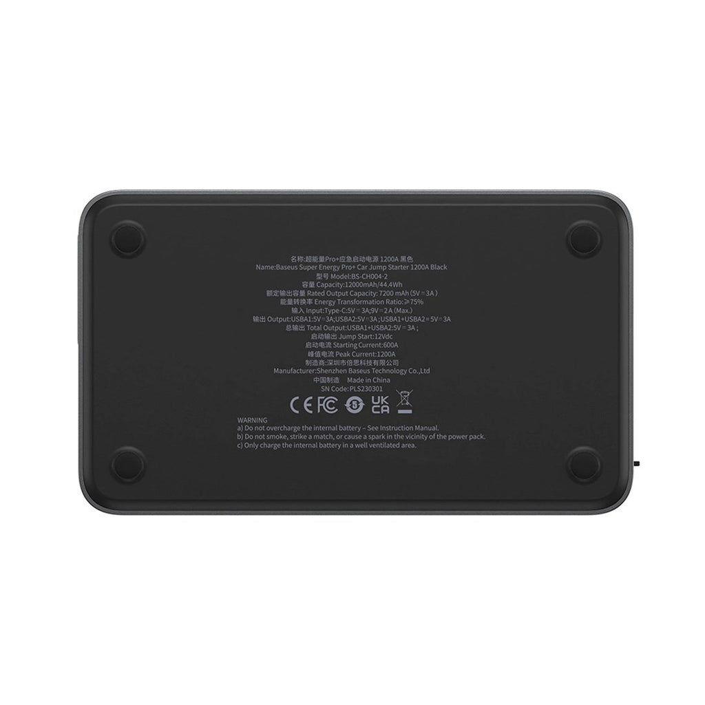 Baseus Pro+ 12000mAh Car Jump Starter USB Black