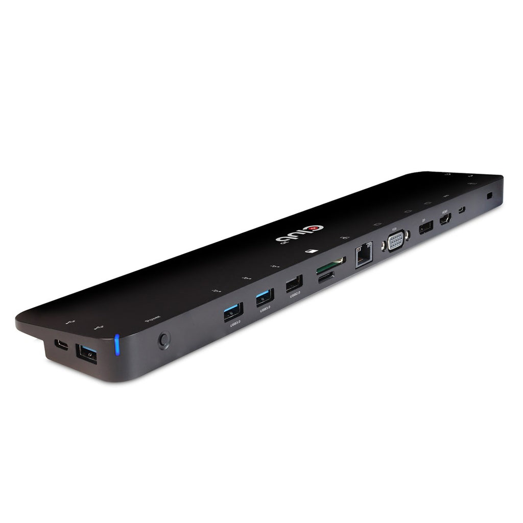 Club3D Docking Station - USB-C 3.2 Gen 1 - VGA, HDMI, DP - 100 Watt (CSV-1564W100)