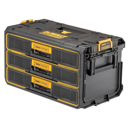 DeWalt Tough System 2.0 with 3 Shallow Drawers - Durable Tool Storage Solution