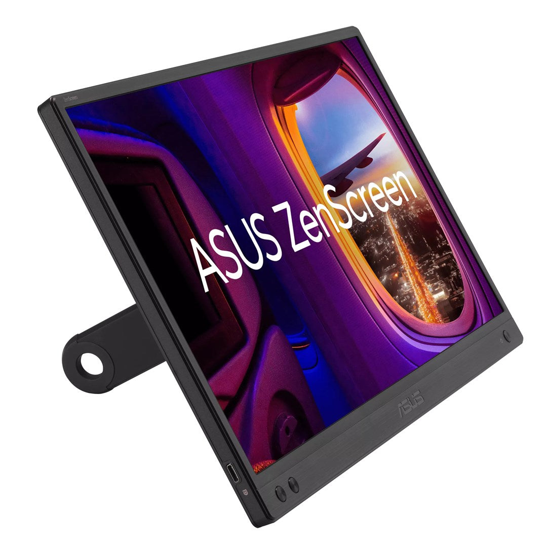 ASUS ZenScreen MB166CR Portable USB Monitor - 16 inch, Full HD, IPS, USB Type-C, Flicker-Free, Blue Light Filter, Anti-Glare, 360° Kickstand (90LM07D3-B03170)