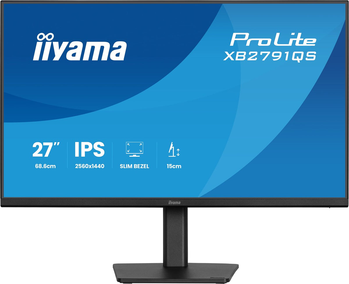 IIYAMA ProLite XB2791QS-B1 27" Quad HD Monitor 2560x1440 75Hz IPS Black