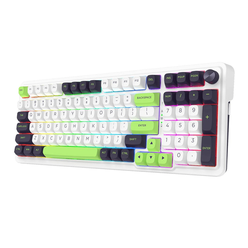 REDRAGON K686WBG-RGB-MAX Eisa Max keyboard USB + RF Wireless + Bluetooth White  Black