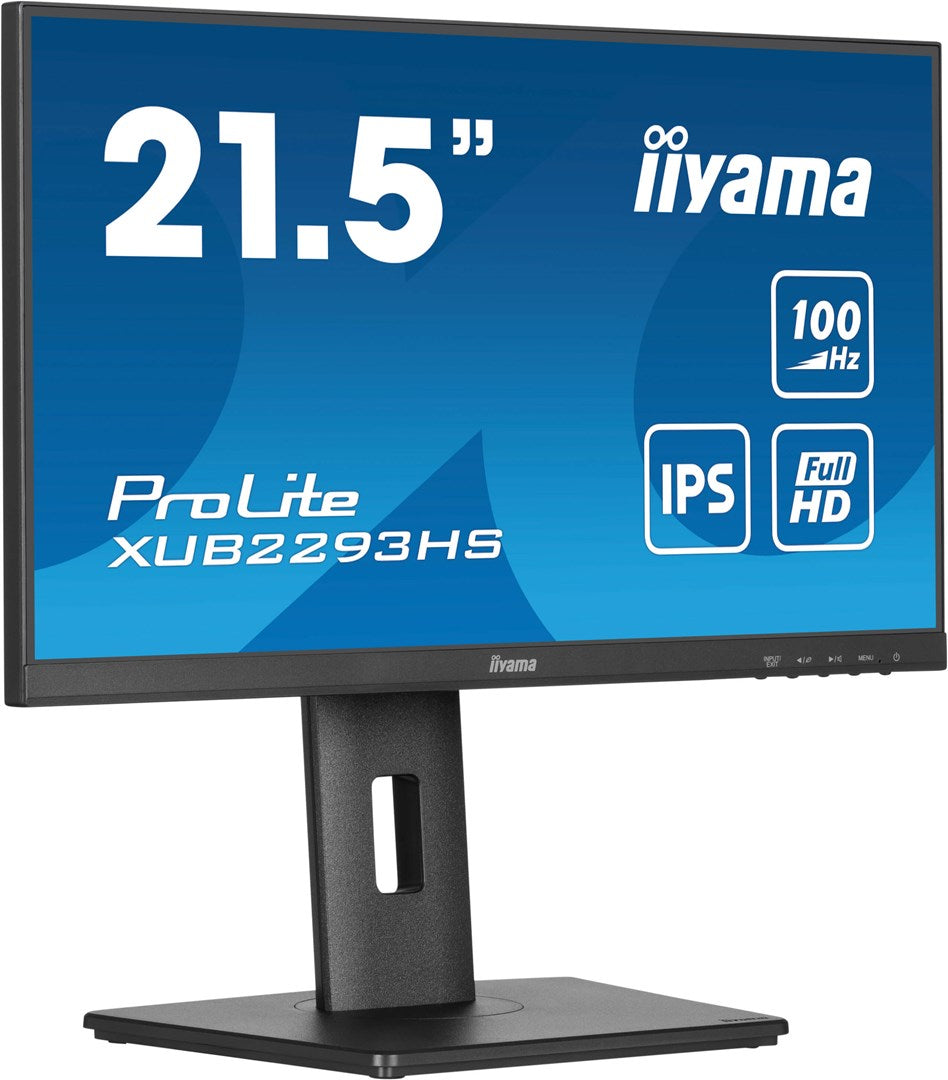 iiyama ProLite XUB2293HS-B6 LED Monitor - 21.5 inch - Full HD - IPS - HDMI, DP - 100Hz (XUB2293HS-B6)