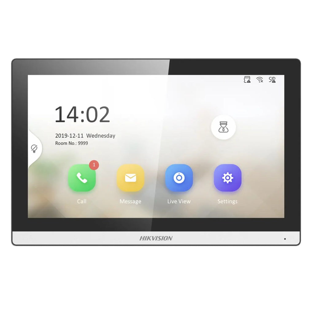 Hikvision Video Intercom System, 7" TFT Touchscreen, 1024 x 600, DS-KH6350-WTE1