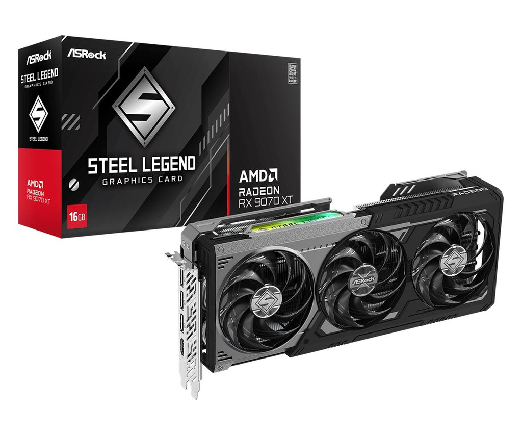 ASRock RX 9070 XT SLD - Graphics Card - 16GB GDDR6 - HDMI, 3 x DisplayPort (90-GA5VZZ-00UANF) RX9070XT DDR6 HDMI/3xDP