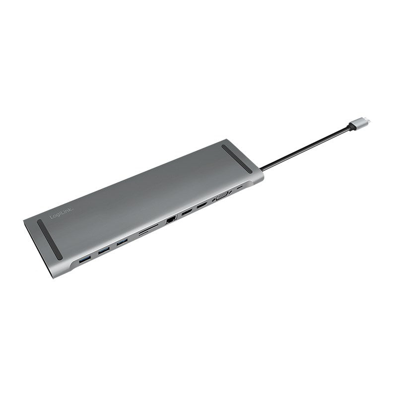 LogiLink UA0373 Notebook Docking Station - USB 3.2 Gen 1 Type-C - Aluminum