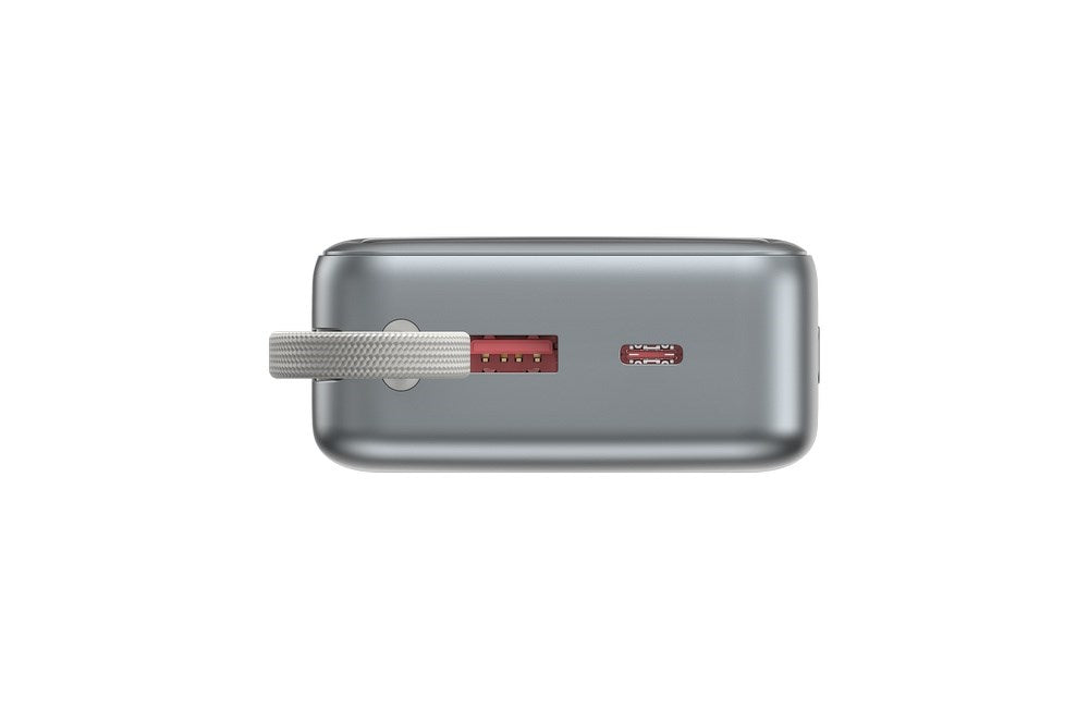 GEMBIRD Power Bank 20000mAh with Fast Charging and Integrated Cables - PB20-PD65-LCD-01