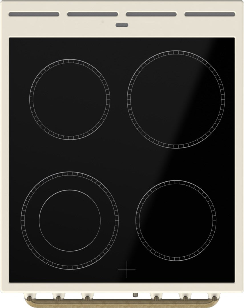 Gorenje GECS5B70CLI Freestanding Cooker Electric Ceramic Hob Beige Energy Class A