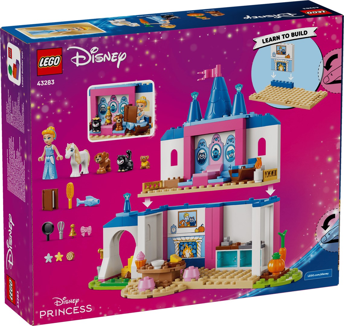 LEGO Building Blocks Cinderella Animal Friends Castle Set 43283 - 149 Pieces, 1 Minifigure
