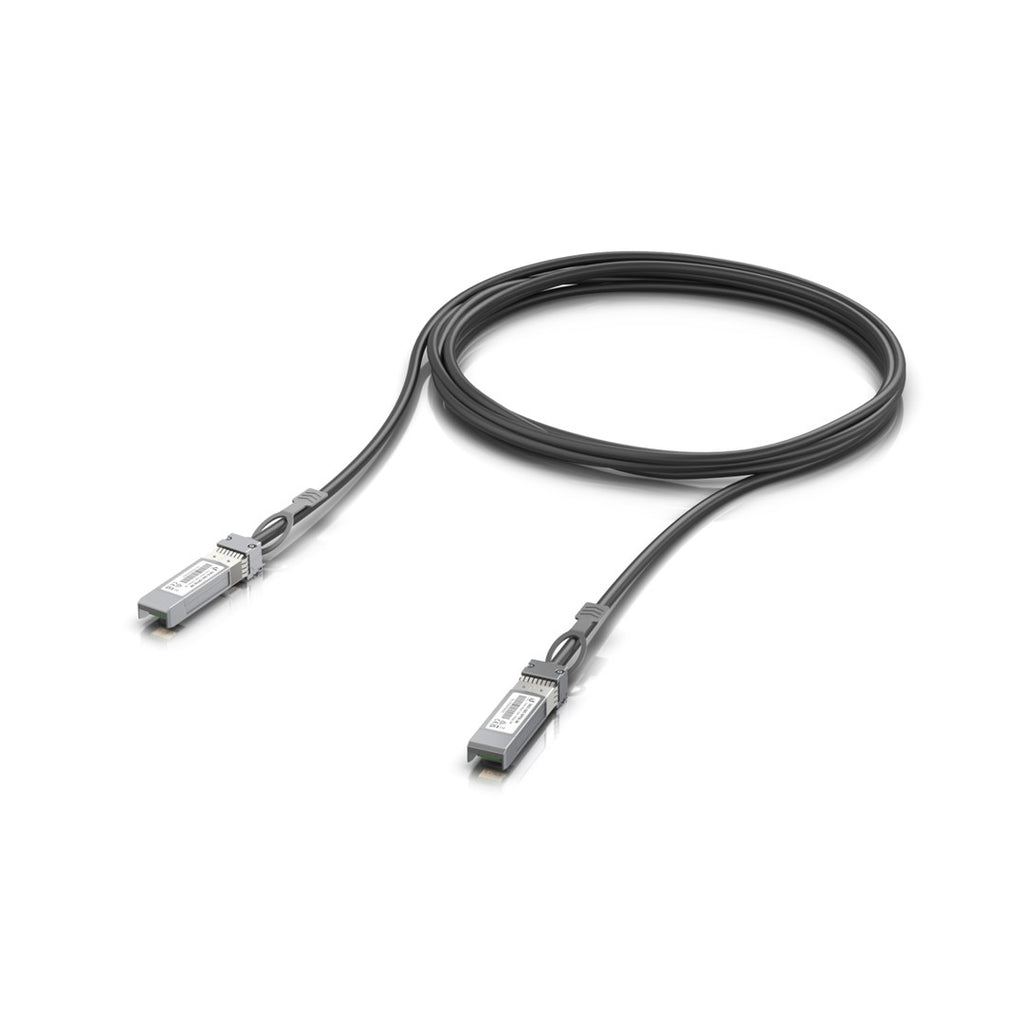 Ubiquiti 25GBase Direct Connection Cable, SFP+ to SFP+, 3.0 m, Passive, Black UACC-DAC-SFP28-3M