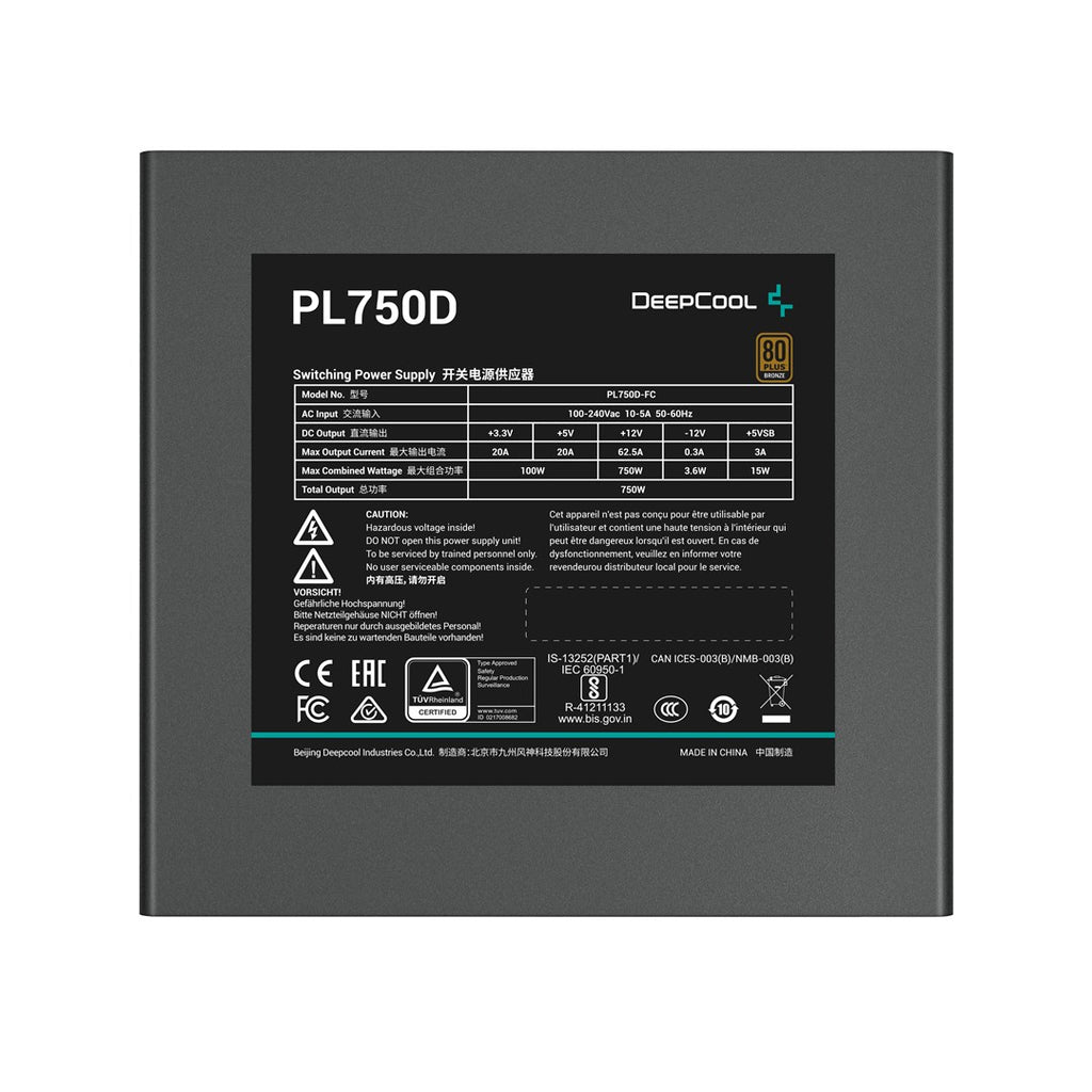 DEEPCOOL PL750D Power Supply 750W ATX Black