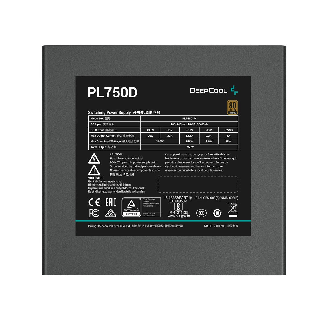 DEEPCOOL PL750D Power Supply 750W ATX Black