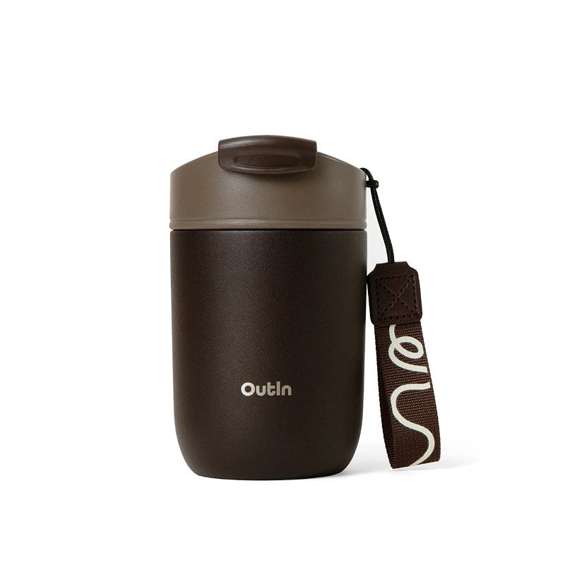 Outin Travel Mug, 350 ml Capacity, Stainless Steel, Model OT-TUM-01-TB