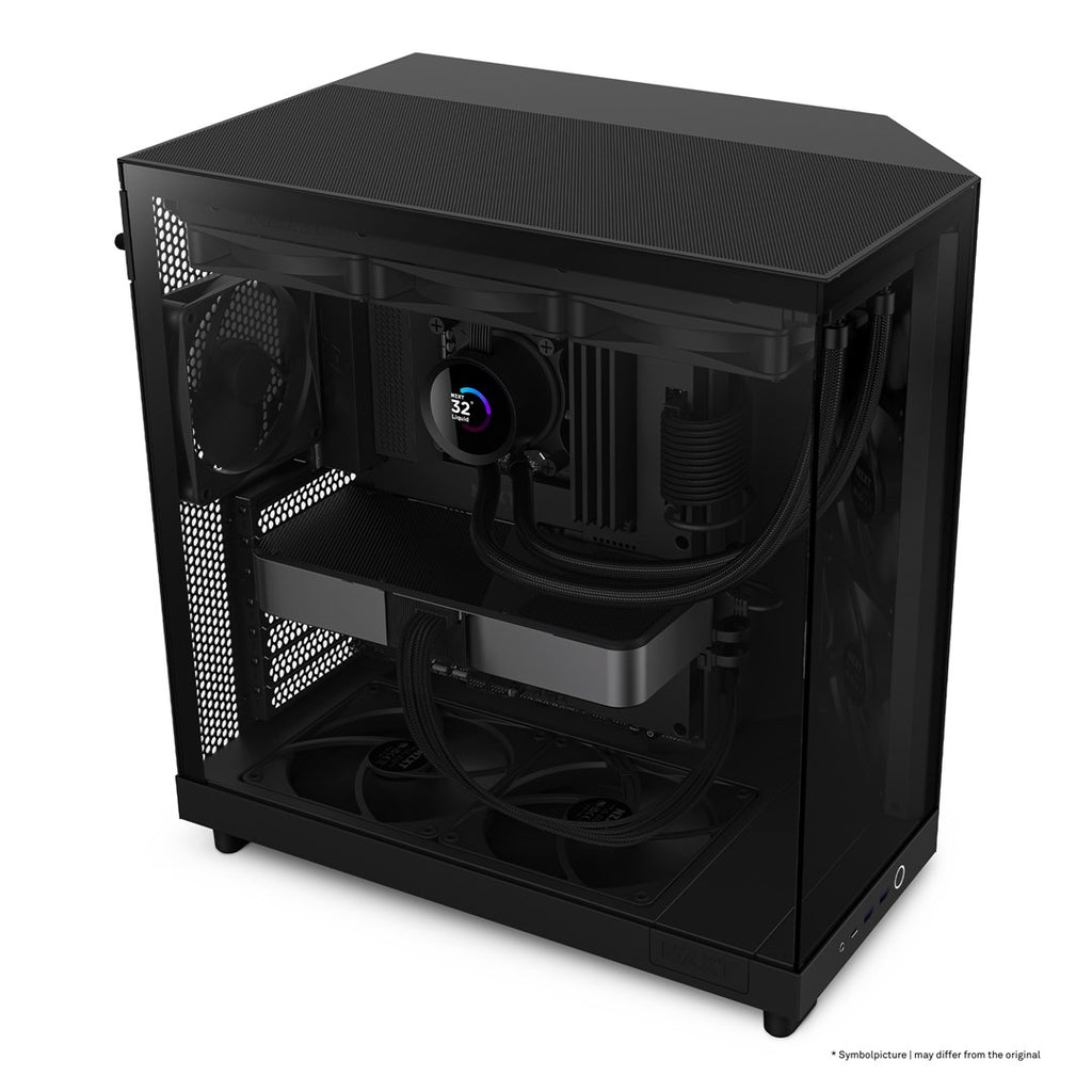 NZXT H6 Flow Midi Tower Case Black - CC-H61FB-01