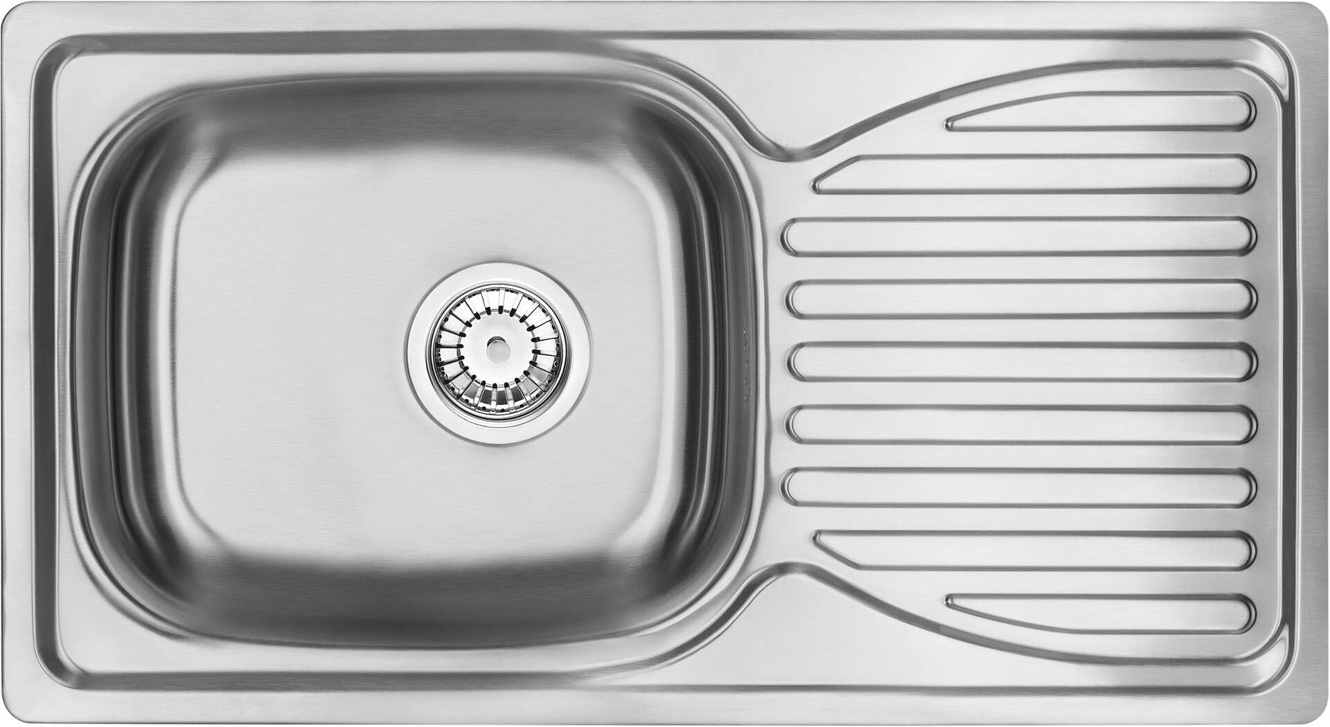 1-bowl steel sink with drainer