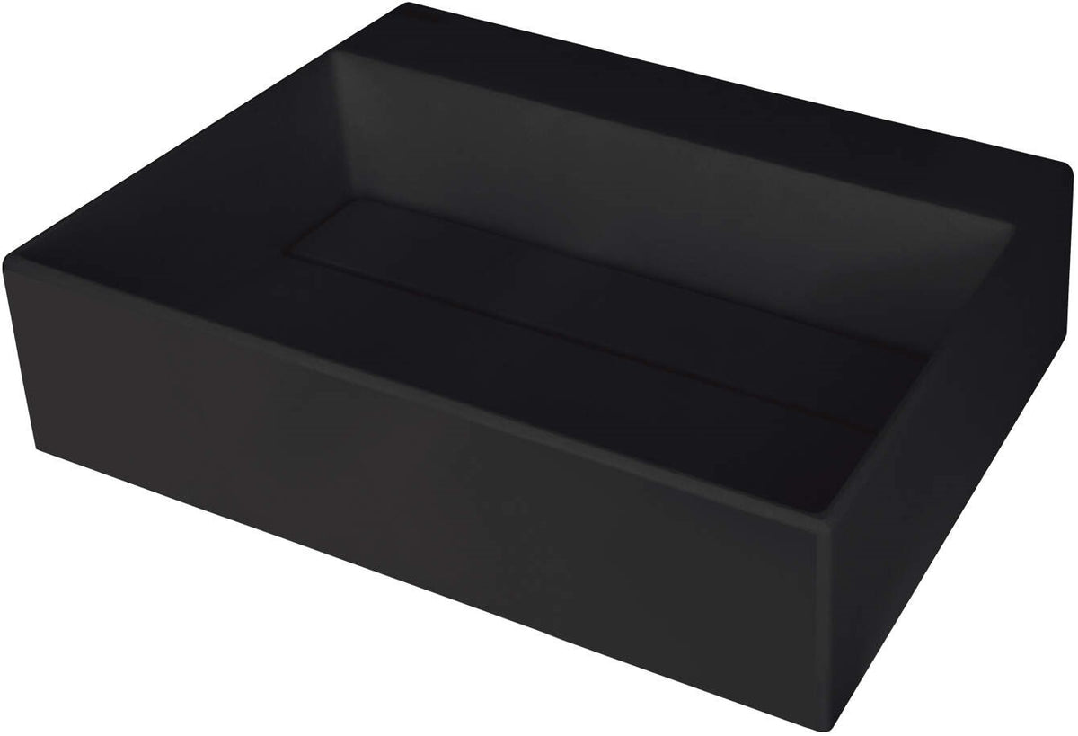 Granite countertop washbasin with a place for a tap - with a grille