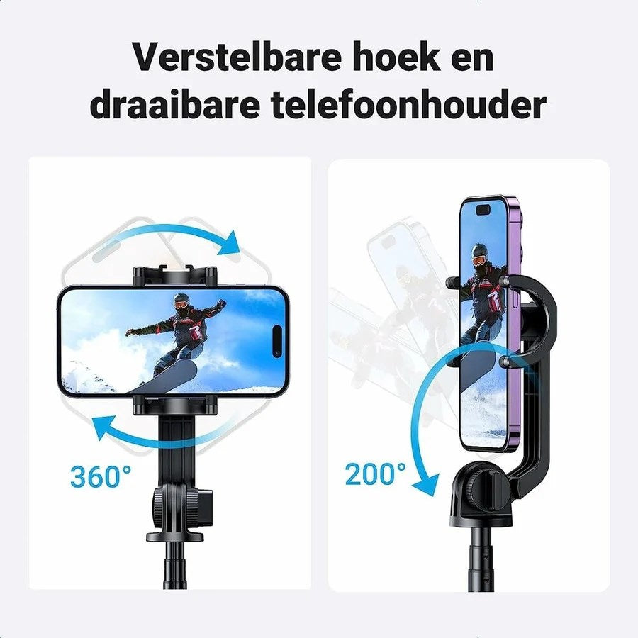 UGREEN LP586 Selfie Stick Tripod with Bluetooth Remote 1.5 m – Black Photography and Film Stands and Grips Model: 150022