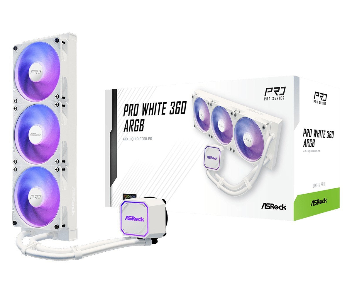 ASRock Pro White 360 ARGB Cooling System