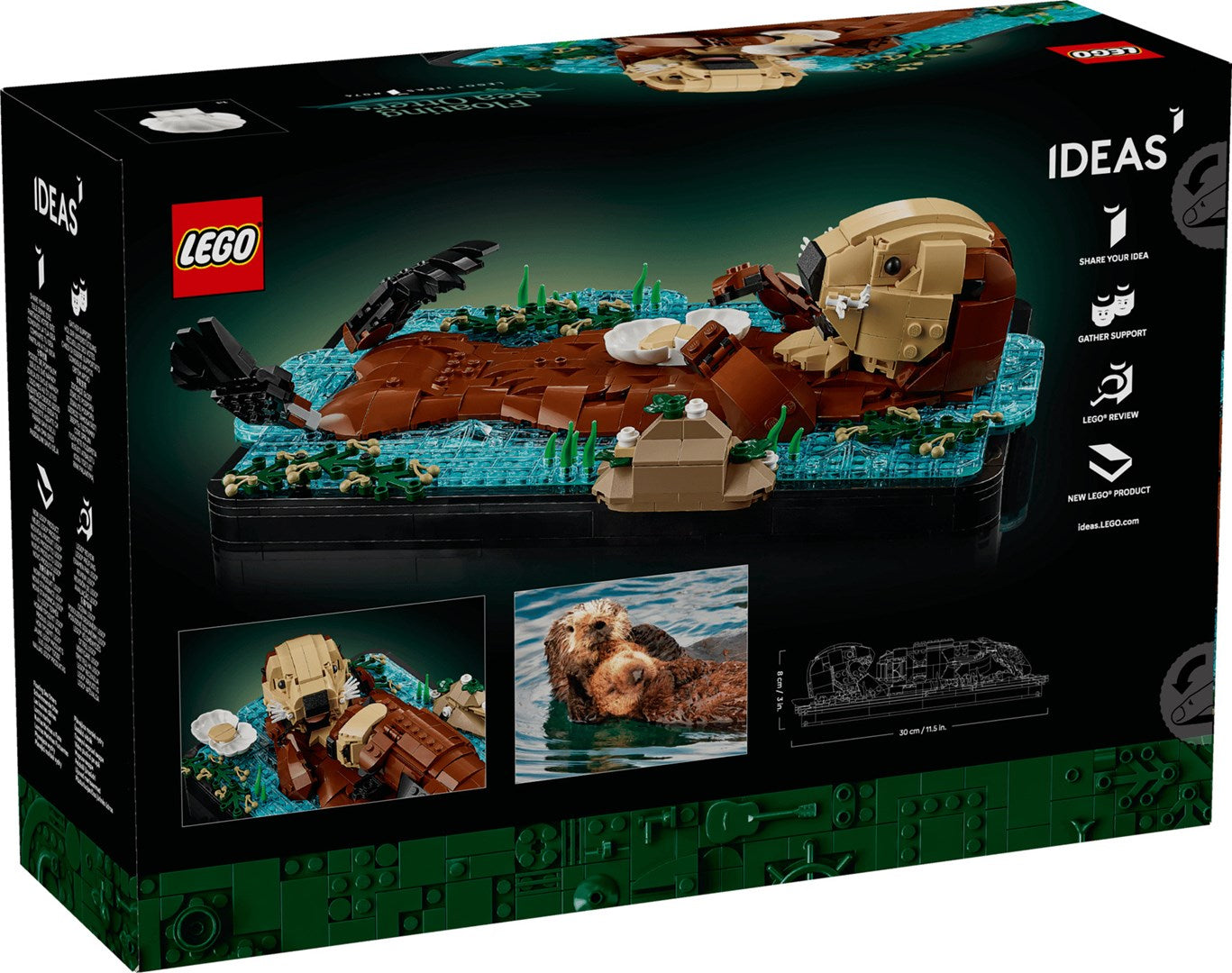 LEGO IDEAS Floating Sea Otters Craft Kit 21366 - 1234 Pieces