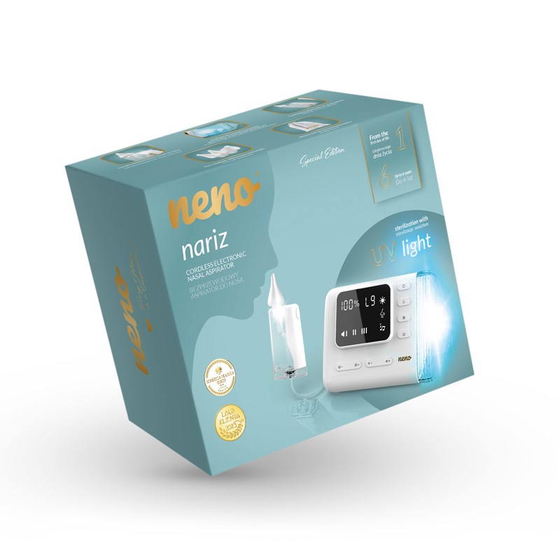 Neno Nariz – Wireless Nasal Aspirator for Children – UV Sterilization – 9 Suction Levels
