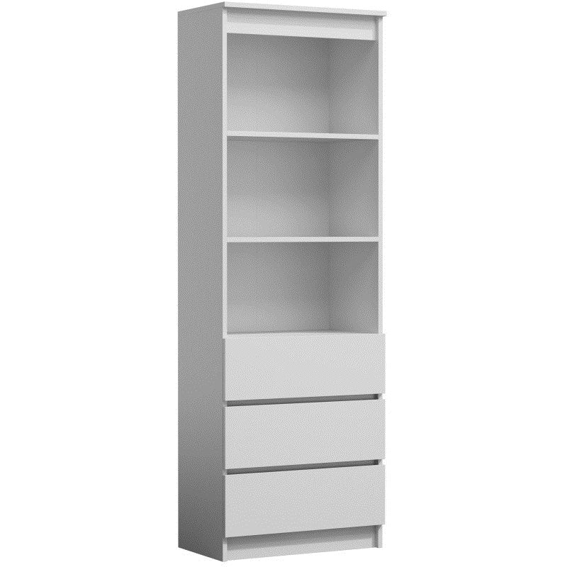 Topeshop RS-60 Olimp Biel Office Bookcase - Model M-MP-R-OLI-RS-60-WHITE